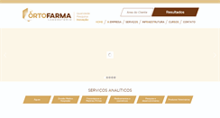 Desktop Screenshot of ortofarma.com.br