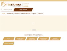 Tablet Screenshot of ortofarma.com.br